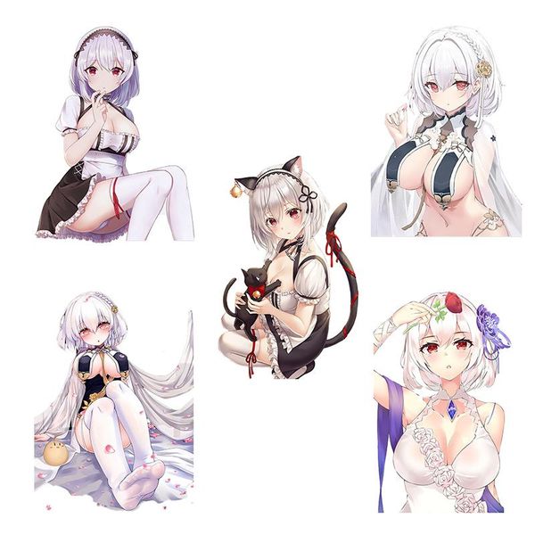 

wall stickers ca93 azur lane hmssirius girl pvc sticker for car hood home decoration laprefrigerator toilet gift decals
