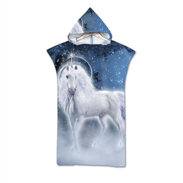 

towel 3d digitally printed hooded bath microfiber beach pool gym