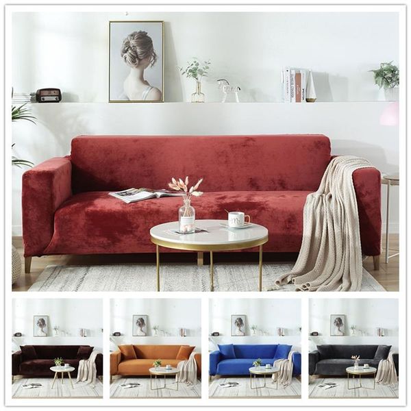 

chair covers claroom coral fleece luxury sofa cover winter warm couch soft non-slip io43#