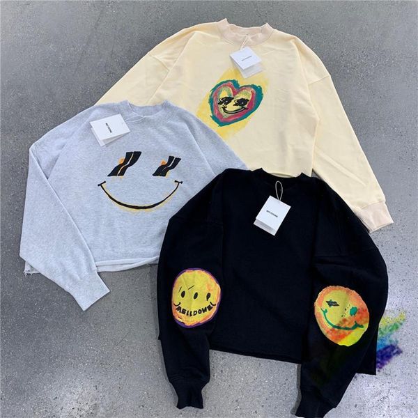 

men's hoodies & sweatshirts oversized we11done men women 1:1 welldone hoodie back z-stitch, Black