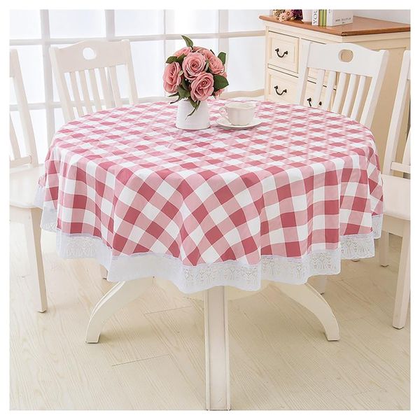 

table cloth water and oil-proof tablecloth round coffee small retro nordic style simple pastoral tab