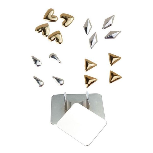 

eyebrow tools & stencils 1 pcs salon manicure finger ring color palette make up cream foundation mixing 3d nail art decorations