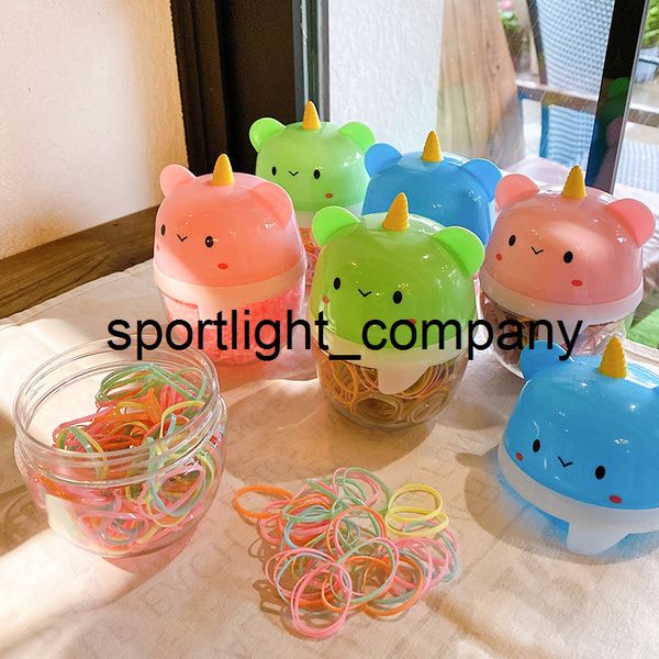 

2022 100/150 pcs/set children cute colors one-time scrunchies rubber band baby girls sweet elastic hair bands kids hair accessories, Slivery;white