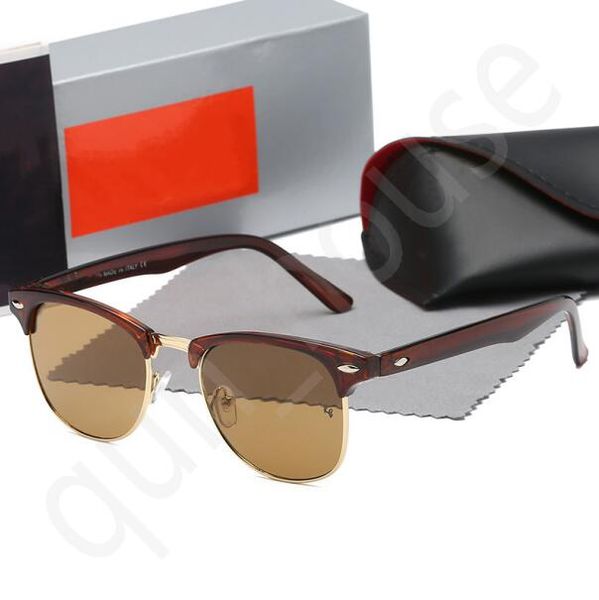 

7 colors fashion luxury r* brand polarized designer sunglasses mens women pilot eyeglasses accessories uv400 eyewear metal frame glass lens, White;black