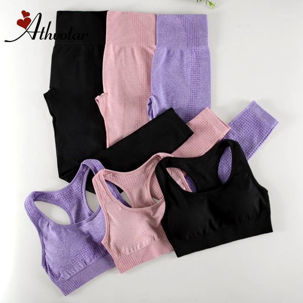 

yoga outfit athvotar women sportwear fitness set seamless gym suits workout bra and leggings running active wear stretch sport suit1