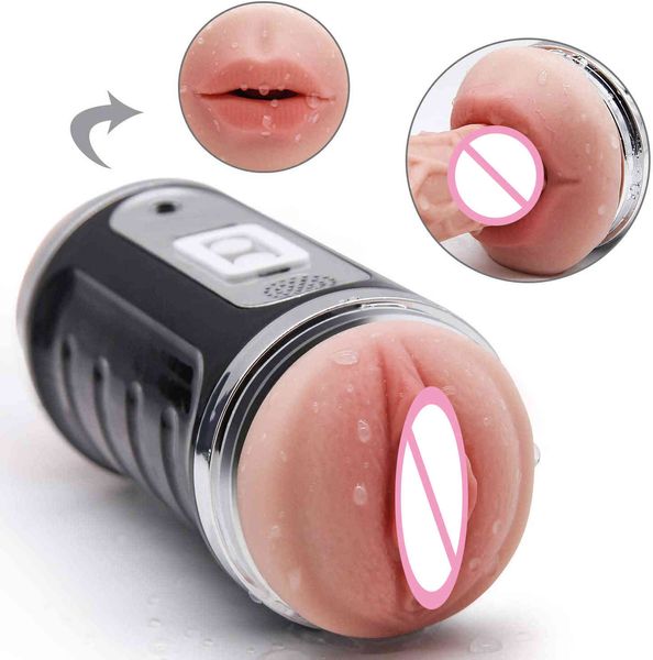 USB recarregável contando dois canais auto chupando masculino masturbador pênis dildo galo estimulador boquete real buceta sex toys x0320