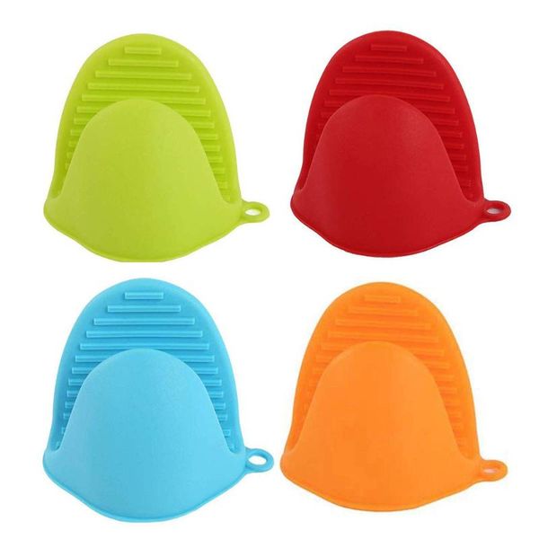 

silicone kitchen organizer insulated heat pot clips microwave oven gloves plate clip anti-scald thicken gadgets mitts