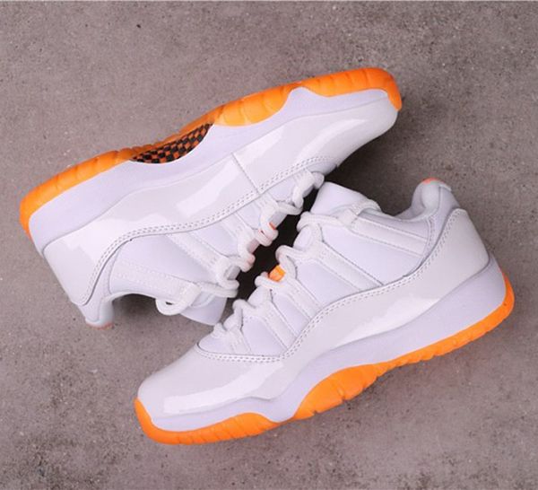 

shoes 11 low wmns bright citrus white men basketball women sneaker jumpman 11s og trainer, Black