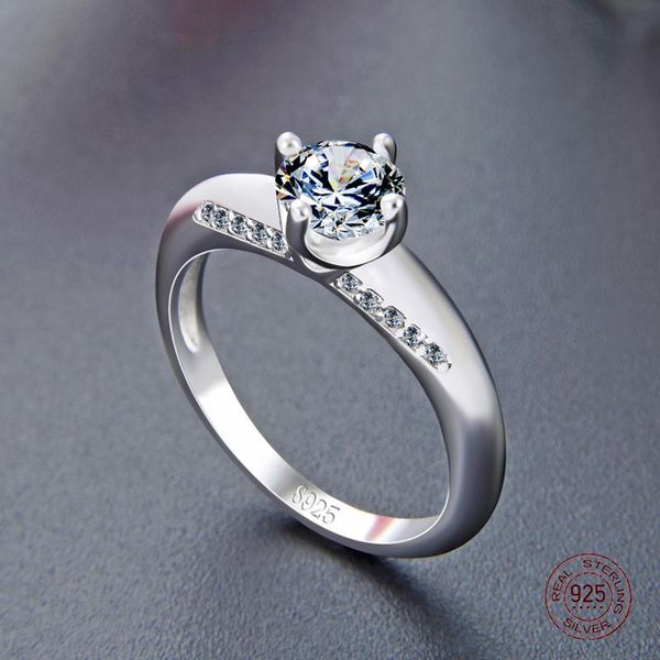 

cluster rings 2021 arrival s925 sterling silver platinum plated hollowed-out ring prong/pave setting zircons luxury jewelry gift for women, Golden;silver