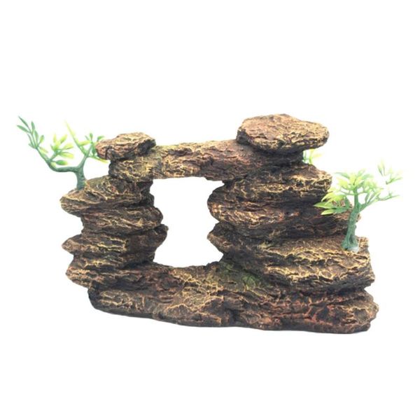 

decorations aquarium artificial hill decor fish tank landscaping