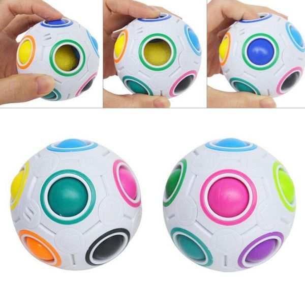 AntiStress Cube Rainbow Ball Paztles Футбол Волшебное Кубин Образовательные Игрушки Для Детей Взрослых Детей Стресс Редивер Игрушки DHL DHL