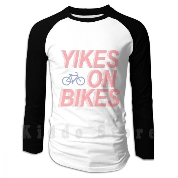 

men's hoodies & sweatshirts yikes on bikes long sleeve trendy, Black