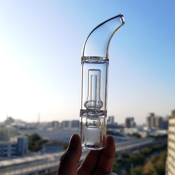 Tubo de vidro Budgie 2.0 Vaporizador Água Bubbler Ferramenta Adaptador Tamanho 14mm Cálice Curvo Bocal PVHEGonG Gong Para Ar Solo PAX2 PAX3 VS Bong Hookah