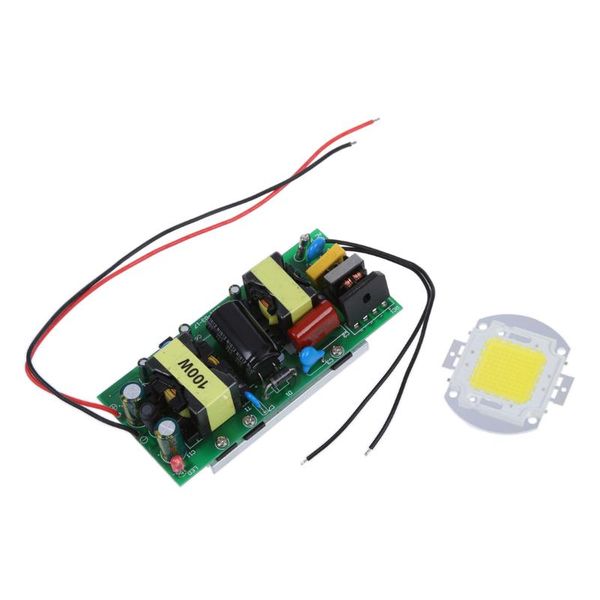 

pure white led power light lamp chip +100w driver supply ac 85v~265v modules