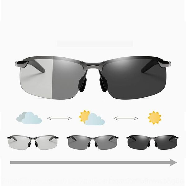 

wAp 2021 outdoorintelligent color changing polarized 3043 men's day and night cycling eyeglass sunglasses driving fishing night vision sung, White;black