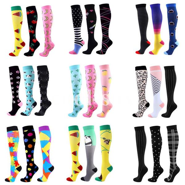 

men's socks dropship compression man women gift for nurses pregnant edema diabetes varicose veins, sports, Black