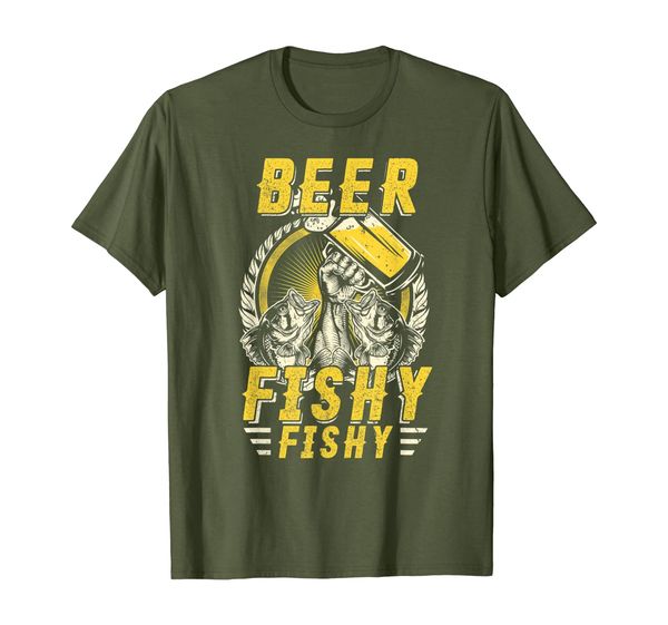 

beer fishy fishy funny love fishing and drinking t-shirt, White;black