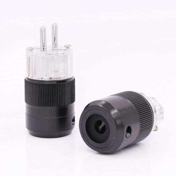 

smart power plugs one pair schuko mains plug silver plated connector iec female eu