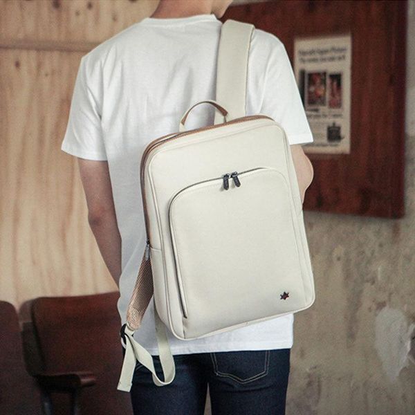 

backpack lapmen trendy waterproof oxford cloth student casual vertical travel school bag