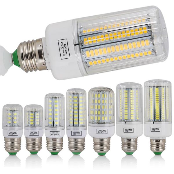 

bulbs led corn light e27 screw base smd 5730 7w 12w - 30w 45w ultra bright home chandelier table lamp 30 42 136 165leds 220v