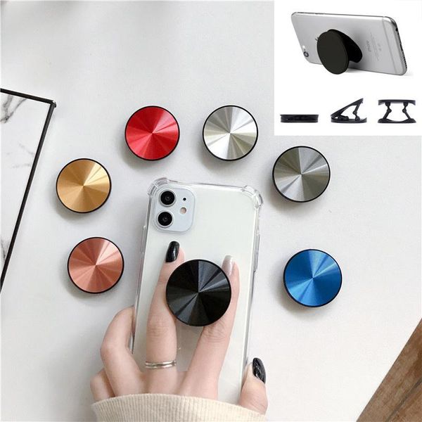 

cell phone mounts & holders universal metal surface cd pattern foldable mobile holder finger ring handle airbag accessories for