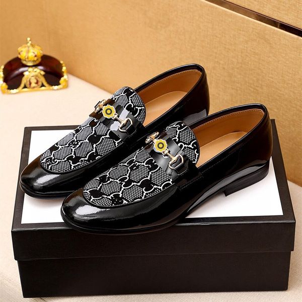 

a1 2020 man shoes casual fashion leather shoe men business office wedding shoes men driving shoes penny loafers big size 38-45, Black