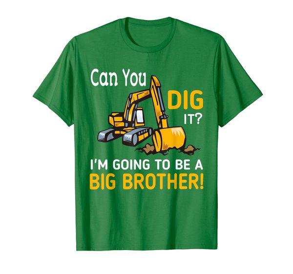 

i'm going to be a big brother can you dig it t-shirt, White;black