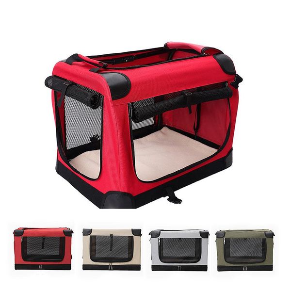 

cat carriers,crates & houses metal structure pets carrier box foldable airline approved puppy kitten transport bag breathable mesh handbag f