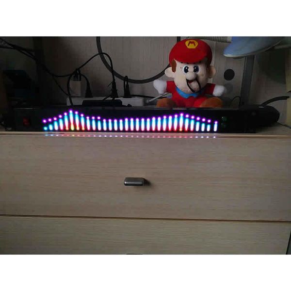 

desk & table clocks led spectrum 1u rack installation rgb full color 64 pattern wireless voice control line agc automatic volume balance