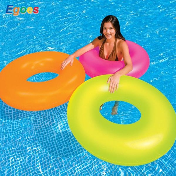 

egoes neon frost tube inflatable swimming pool float raft ring 59262 floats & tubes