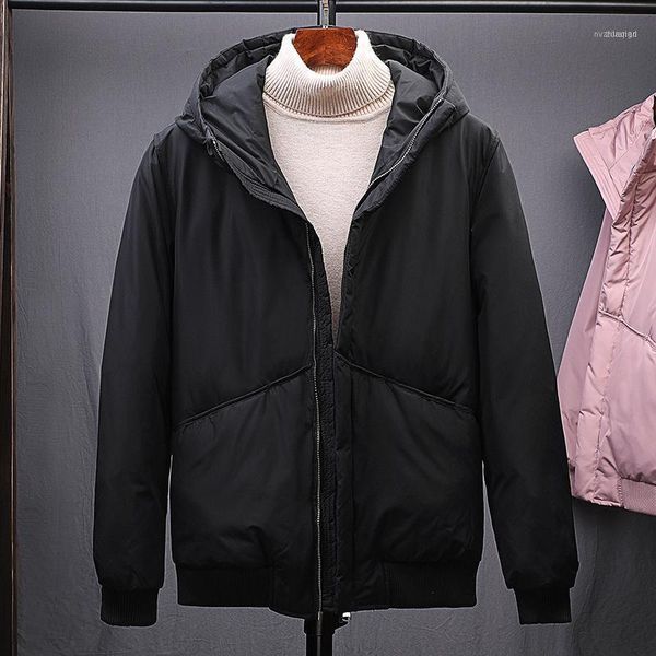 

men's down & parkas winter jacket 2021 warm fashion black lightweight stylish casual coat male hooded apparel jackets for men1