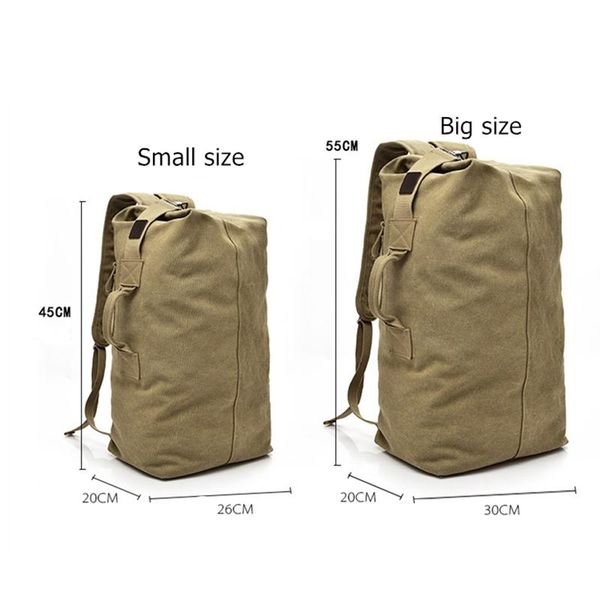 

backpack large capacity rucksack man travel bag mountaineering male luggage canvas bucket shoulder bags for boys men backpacks