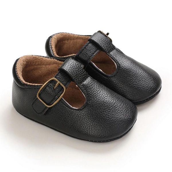 

first walkers children casual shoes baby boy girl solid soft pu leather non-slip infant 0-18m toddler