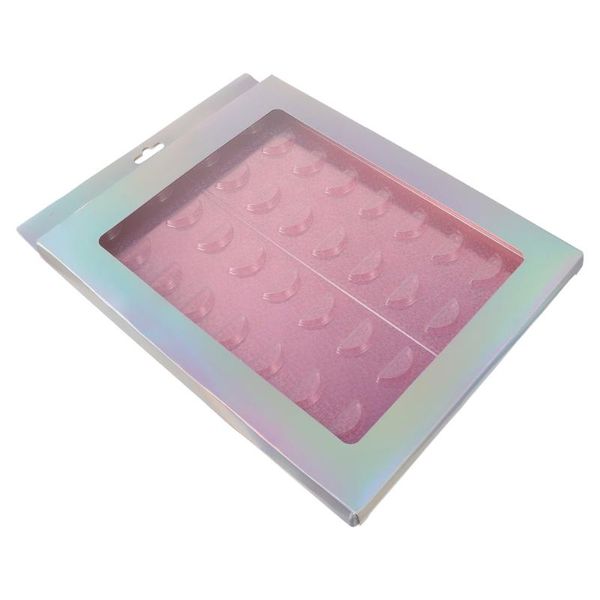 

1pc false eyelash storage box makeup case with tray eyelashes