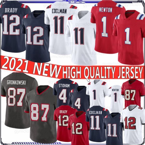 

12 tom brady football jerseys 87 rob gronkowski 11 julian edelman 26 sony michel 10 josh gordon 1 cam newton 4 jarrett stidham 14 cooks dont, Black;red