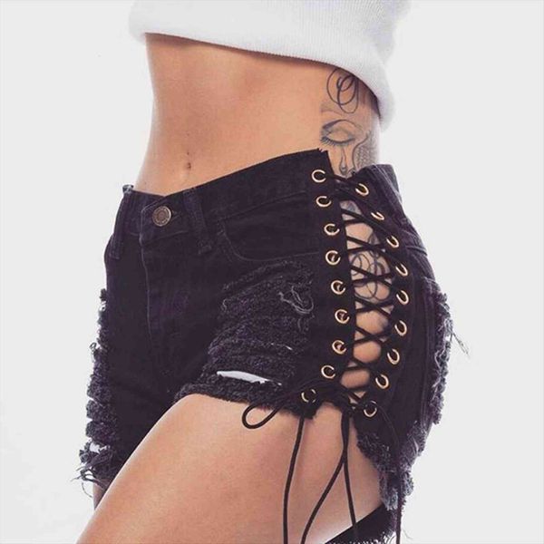 

fashion gothic high waist slim womens short slit quality black summer, White;black