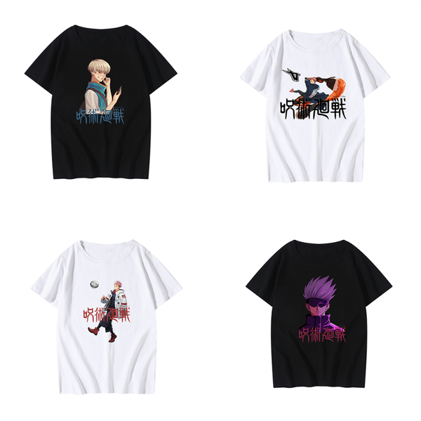 

women's t-shirt summer gojo satoru print short sleeve t shirt casual female clothing jujutsu kaisen anime women tshirt tee dropship, White