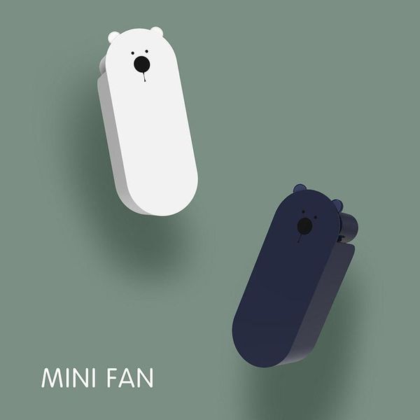 

smart home control 3000mah mini bear cooling fan portable usb charging 3-speed lazy foldable handheld deskair conditioning