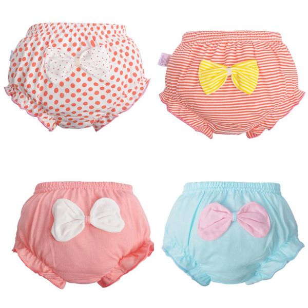 

4piece/lot baby soft 100% cotton panties girl briefs female for children underwear infant cute cartoon bow underpants kids pants, Camo