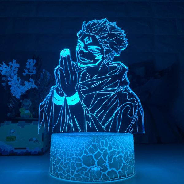 

night lights led est anime lamp yuji itadori jujutsu kaisen for birthday gift drop