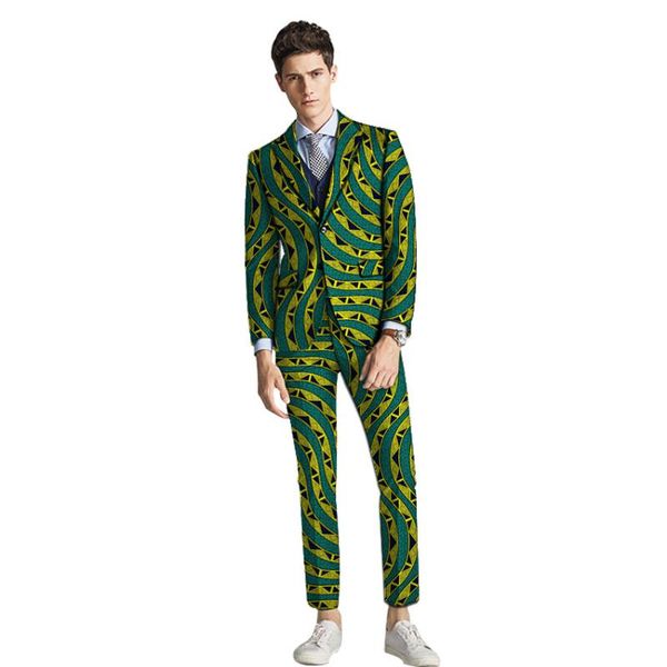 

men's suits & blazers african fashion men male casual groom pant man 2 pcs blazers+trousers wedding sets for drop, White;black