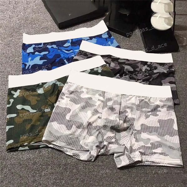 

luxury camouflage mens underpants breathable comfortable boxers fashion boxers briefs for men male boxer shorts man cotton underwear, Black;white