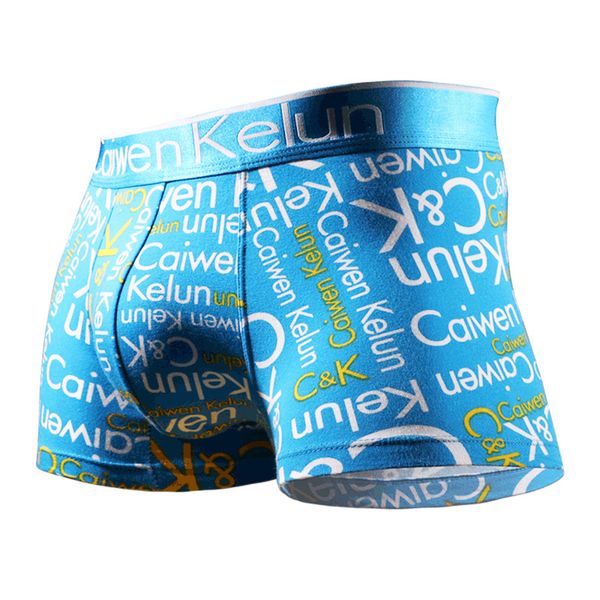 

men's boxer underwear pure cotton youth summer personality breathable thin sports trend, Black;white