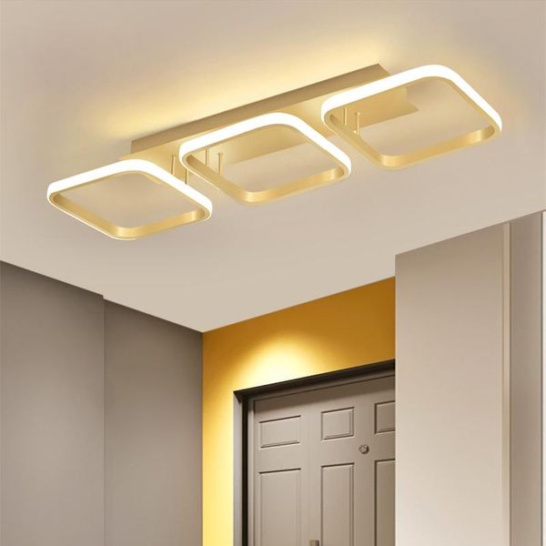

ceiling lights ac85-265v round mordern minimalist nordic 3-color acrylic lamps surface mounted led plafonniers for corridor passage