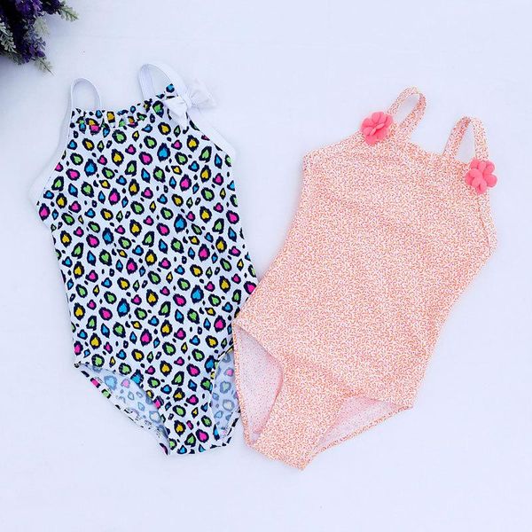

children conjoined bathing suits girls one pieces swimsuits baby swimming kids swimwear bodysuits girl beach wear 2-8years one-piece
