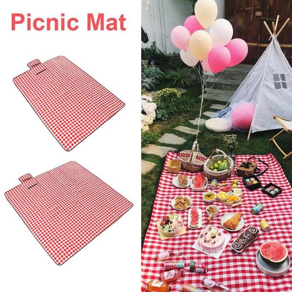

outdoor pads folding lattice picnic blanket mat waterproof extra large handy thick sandproof for family friend
