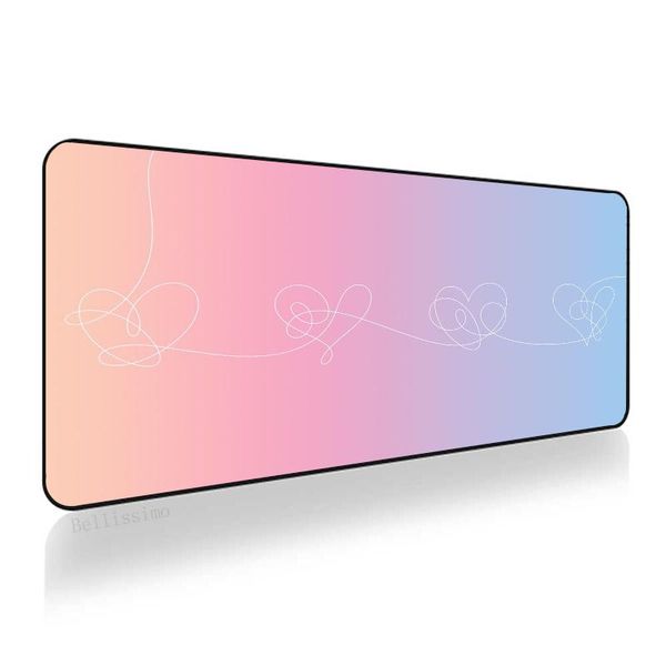 

mouse pads & wrist rests love yourself flower kpop computer desk pad mousepad gamer cs go gaming lap mats mausepad keyboards accessories