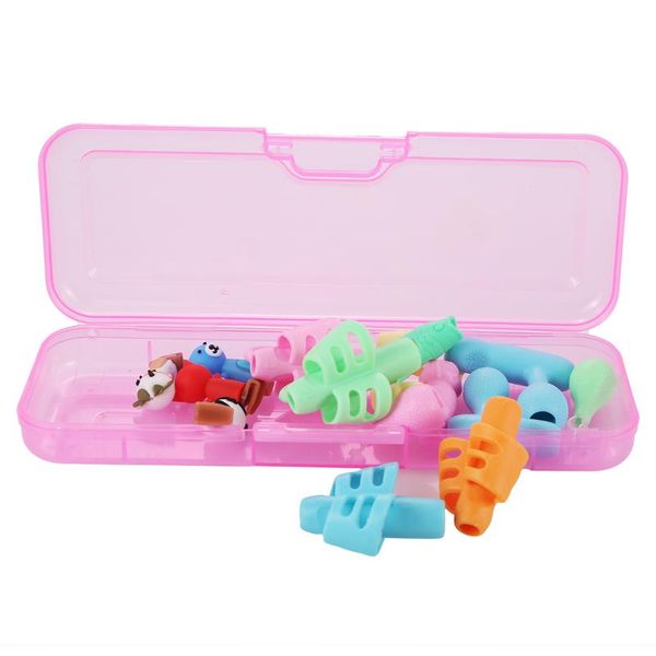

craft tools 16pcs/set pencil grips caps writing posture correction tool with an english user manual for 0.72-0.8cm thick pens pencils