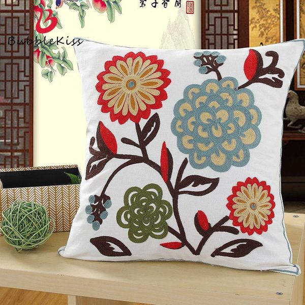 

cushion/decorative pillow bubble kiss chinese embroidered flowers pillowcase bedroom living room sofa home decor chair cotton comfortable cu