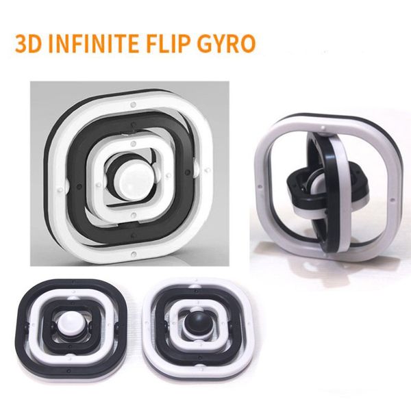 Flip dedo giroscópio de giroscópio 3D infinito criativo dedotip giroscópio decompressão brinquedo